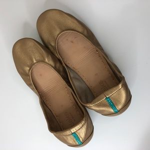 Gold Tieks worn a few times